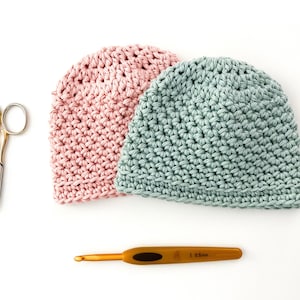 Newborn Baby Beanie Crochet Pattern, Crochet Hat Pattern, Baby Hat Crochet Pattern, Crochet Baby Hat Pattern, Newborn Hat Pattern PDF