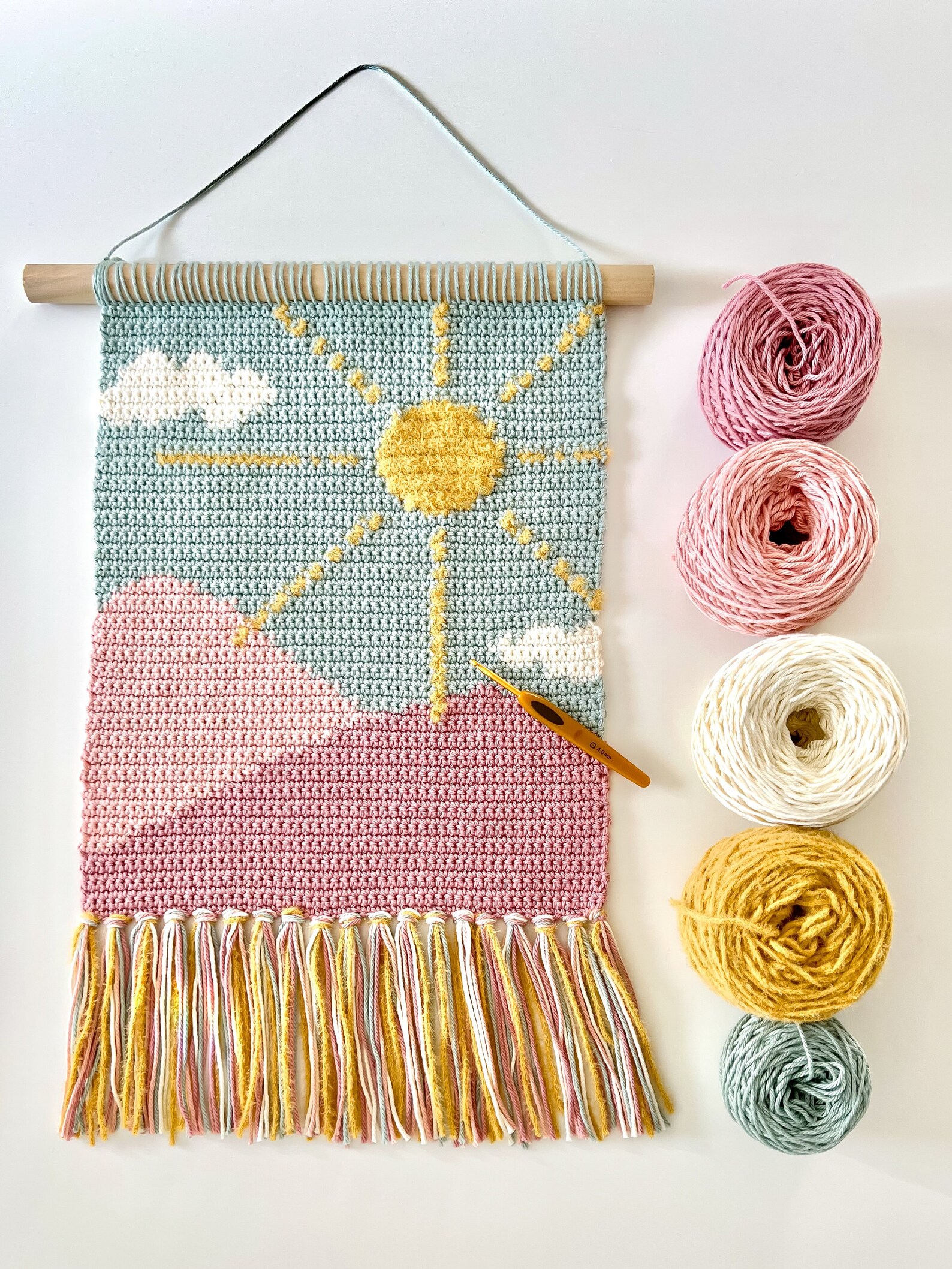 PDF Crochet Pattern for Nursery Wall Decor Crochet Wall Etsy