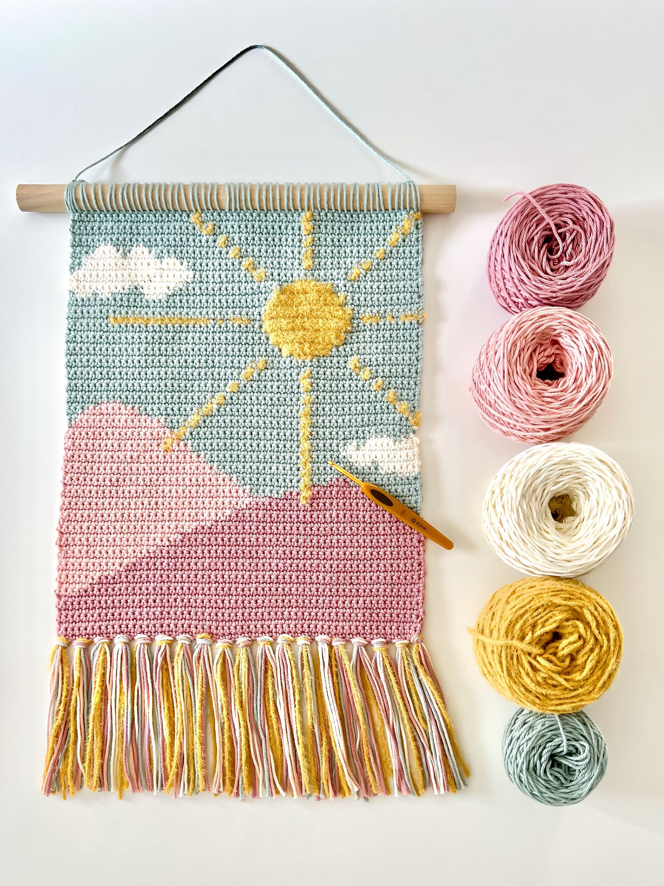 PDF Crochet Pattern for Nursery Wall Decor Crochet Wall Etsy