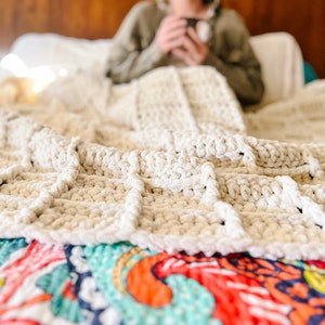 Chunky Crochet Blanket Pattern: Easy Afghan (PDF Pattern)