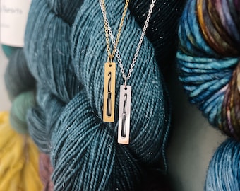Gift for Crocheters – Crochet Hook Necklace – Yarn Lover Jewelry - Tarnish Resistant