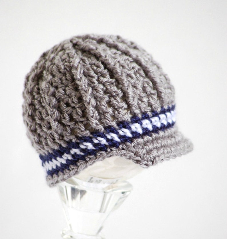 Newborn Baby Newsboy Hat Grey Hat Baby Boy Newsboy Cap Etsy