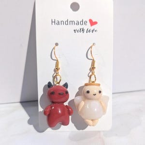 Angel And Devil Dangle Earrings