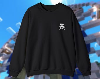 BarebonesMP Embroidered Unisex Crewneck Sweatshirt Minecraft