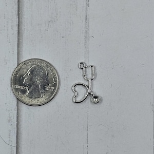 Heart Stethoscope Charm