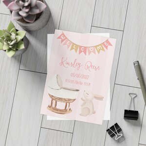 Lot de cartes postales personnalisées faire-part de bébé | Décoration de chambre de bébé mignonne, Fêtes de naissance, Faire-parts personnalisés, Cadeaux de baby shower, Enveloppe