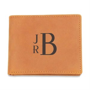 Personalized Custom Wallet with Monogram-Custom Gift For Him-Engraved Wallet for Dad, Husband, or Groomsmen-Father&#39;s Day Gift
