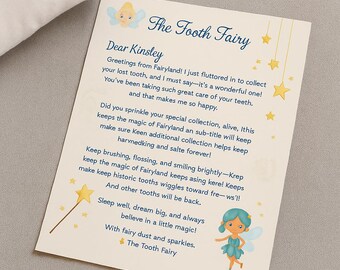 Tooth Fairy Letter-Graduated From Baby Teeth-Instant Download-Printable Keepsake