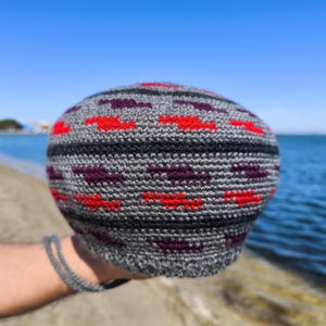 M CRUCIAL DUB Dreadlocks Crown, Rasta Crown, Rasta tam, Dreadlocks tam, Tam hat, Dreadlocks hat, Rasta hat, Dreadlocks slouchy beanie