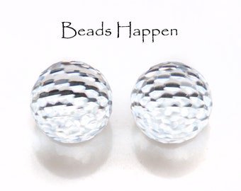 10mm ronde vintage SWAROVSKI Comet Argent licht ronde bal Flatback kristallen, artikel 4861, geen gaten, gefacetteerde ronde bal, hoeveelheid 2