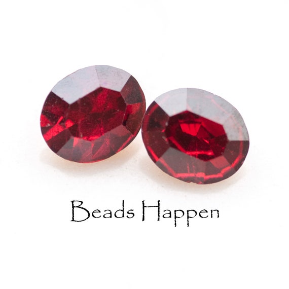 12x10mm SWAROVSKI Oval Oriental Ruby Red Crystals Stones Gems