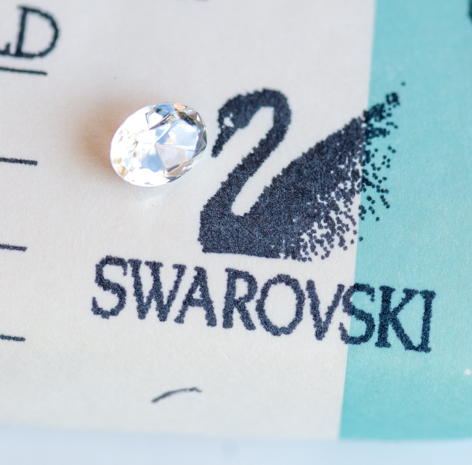 8x6mm SWAROVSKI Clear Oval Jewels Stones Gems Crystals