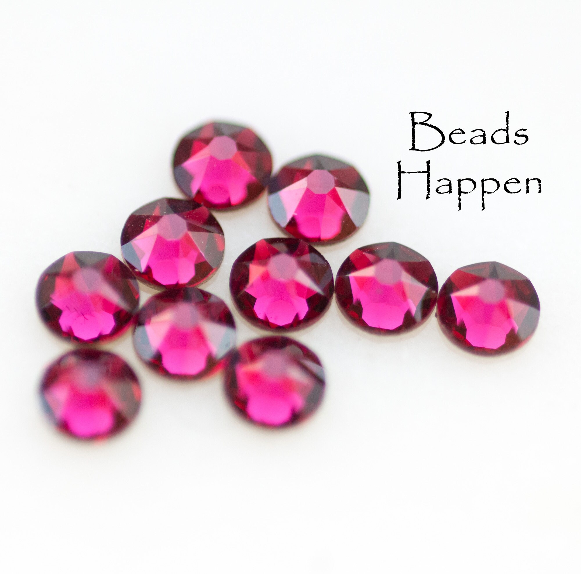 SWAROVSKI 20ss Ruby Flat Back Crystal Chatons, 20ss Chaton, Red Ruby ...