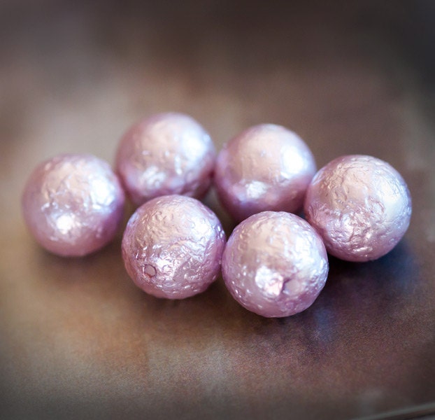 10mm Textured Bumpy Light Amethyst Purple Glass Pearls Pearl | Etsy
