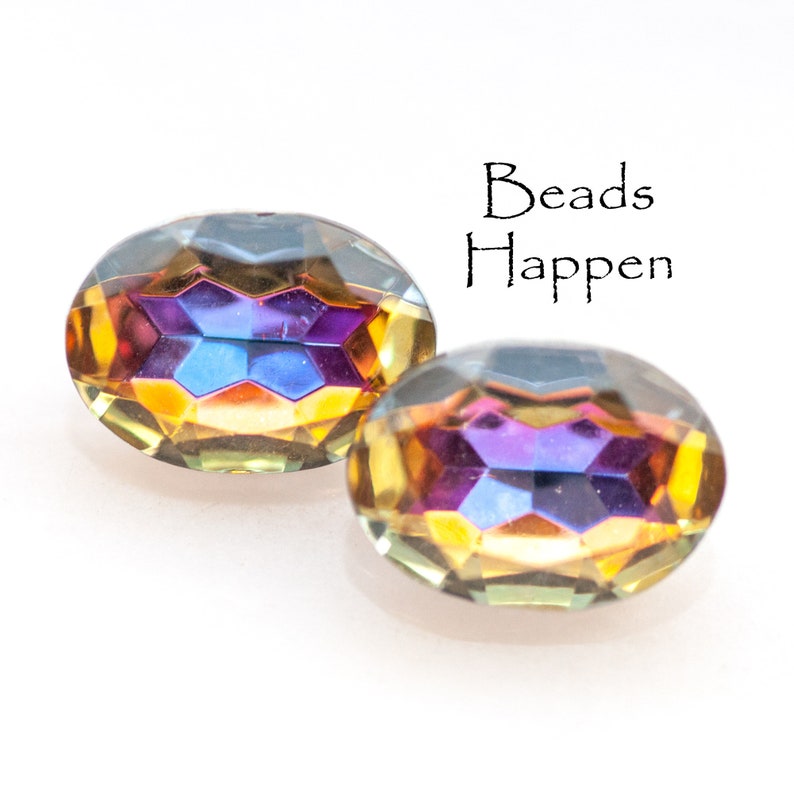 18x13mm Old Style New Stones Bermuda Blue Oval Glass Gems