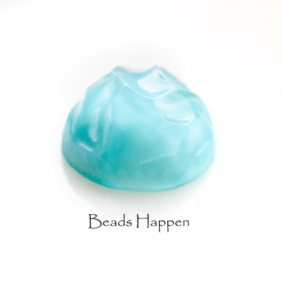 Stunning...vintage Blue Moonstone Glass Cabochons 20mm Round Etsy