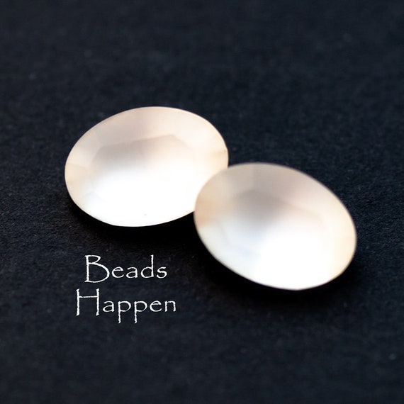 14x10mm SWAROVSKI FROSTED Crystal Oval Crystals Jewels Stones