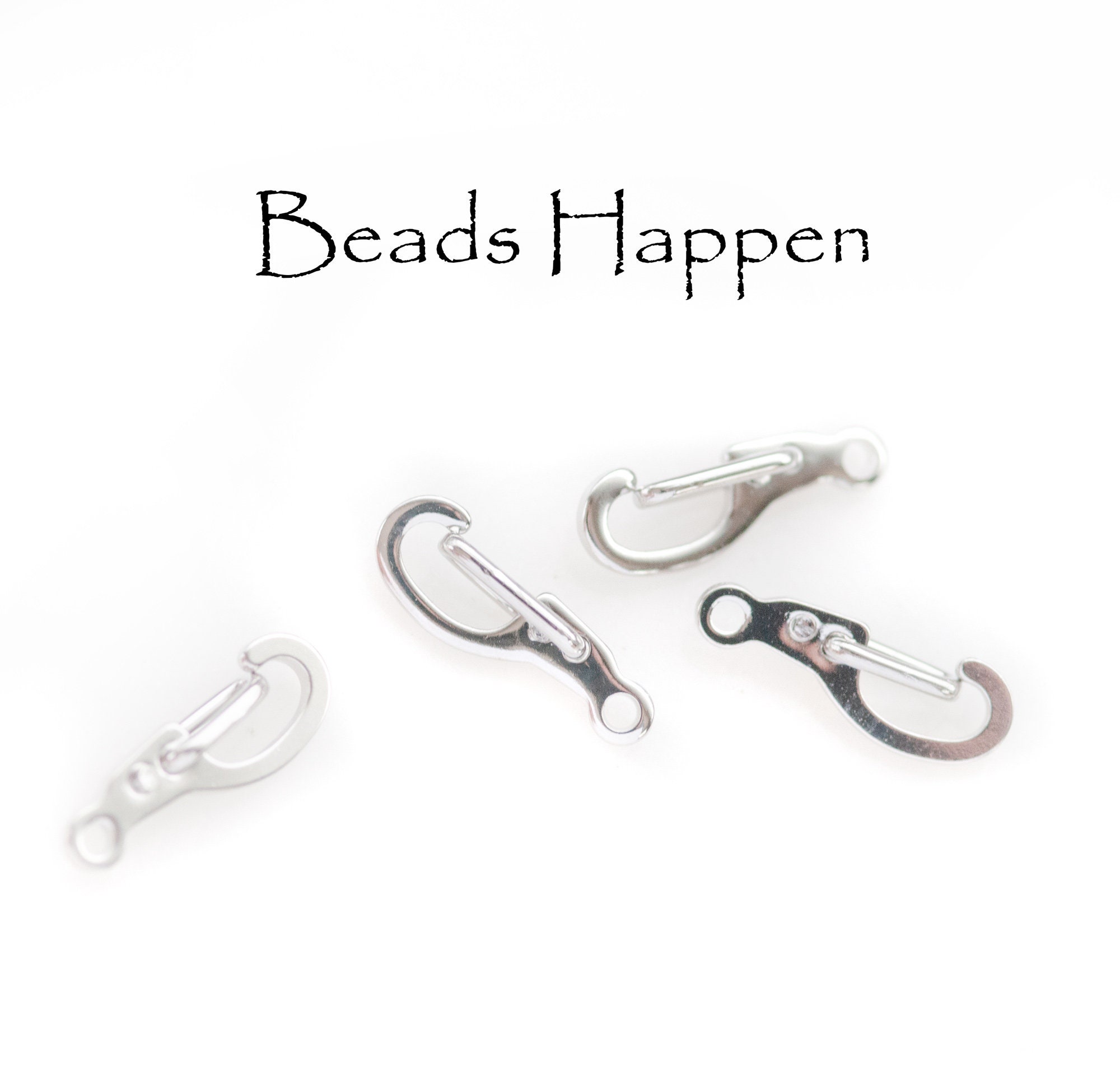 14mm Spring-loaded Clasps, Silvery Plated, Lobster Clasp, Delicate ...