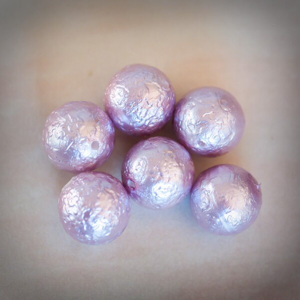 10mm Textured Bumpy Light Amethyst Purple Glass Pearls Pearl Beads From ...