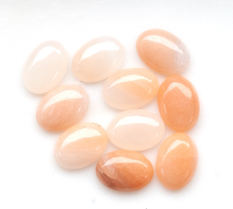 18x13mm Natural Pink Aventurine Stone Oval Cabochons Cabs - Etsy