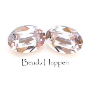 14x10mm SWAROVSKI Smoky Mauve Oval Crystals Jewels Stones, 14x10 Ovals, Article 4120 Stones, Jewels, Gems, Austria, Quantity 2