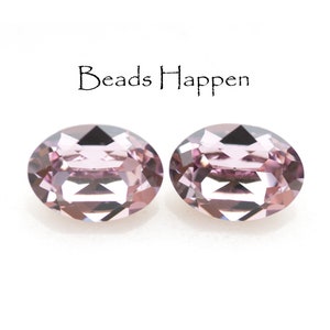 14x10mm SWAROVSKI Light Amethyst Purple Oval Crystals Jewels Stones, 14x10 Ovals, Article 4120, Jewels, Gems, Austria, Quantity 2