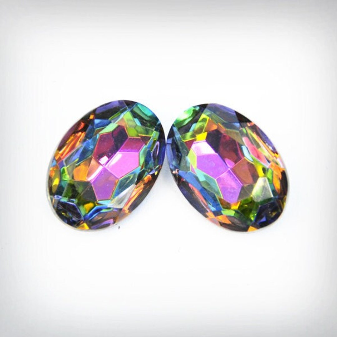 Pandahall, 50 Perline In Acrilico Trasparente Satinato, 16 X 12 - Foto 6