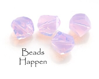 8mm SWAROVSKI Rosewater Opal Helix Beads, Crystal Swarovski Beads, Pink Crystal Bead, Article 5020, Austria, Quantity 4