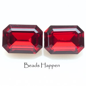 SWAROVSKI 18x13mm Octagons Siam Ruby Red Crystal, Foiled Pointed Backs, Faceted Tops, 18x13, Article 4610, MC Machine Cut, Quantity 2