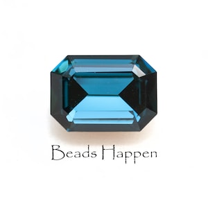 SWAROVSKI 18x13mm Octagon Montana Blue Crystal Stone, Pointed Backs, Machine Cut (MC), 18x13 Octagons, Article 4610, Quantity 1