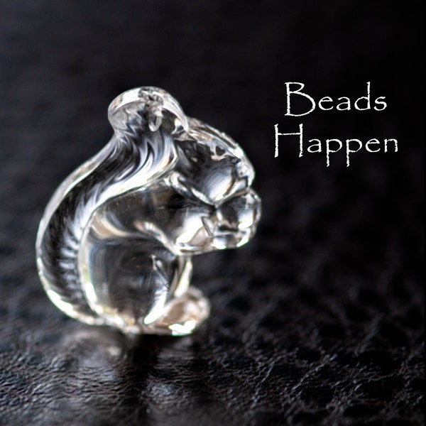 Swarovski Squirrel! Vintage 20mm Clear Swarovski Crystal Squirrel, Peg Hole At Top, Squirrels, Acorn, Article 6554/4, Pendant, Quantity 1