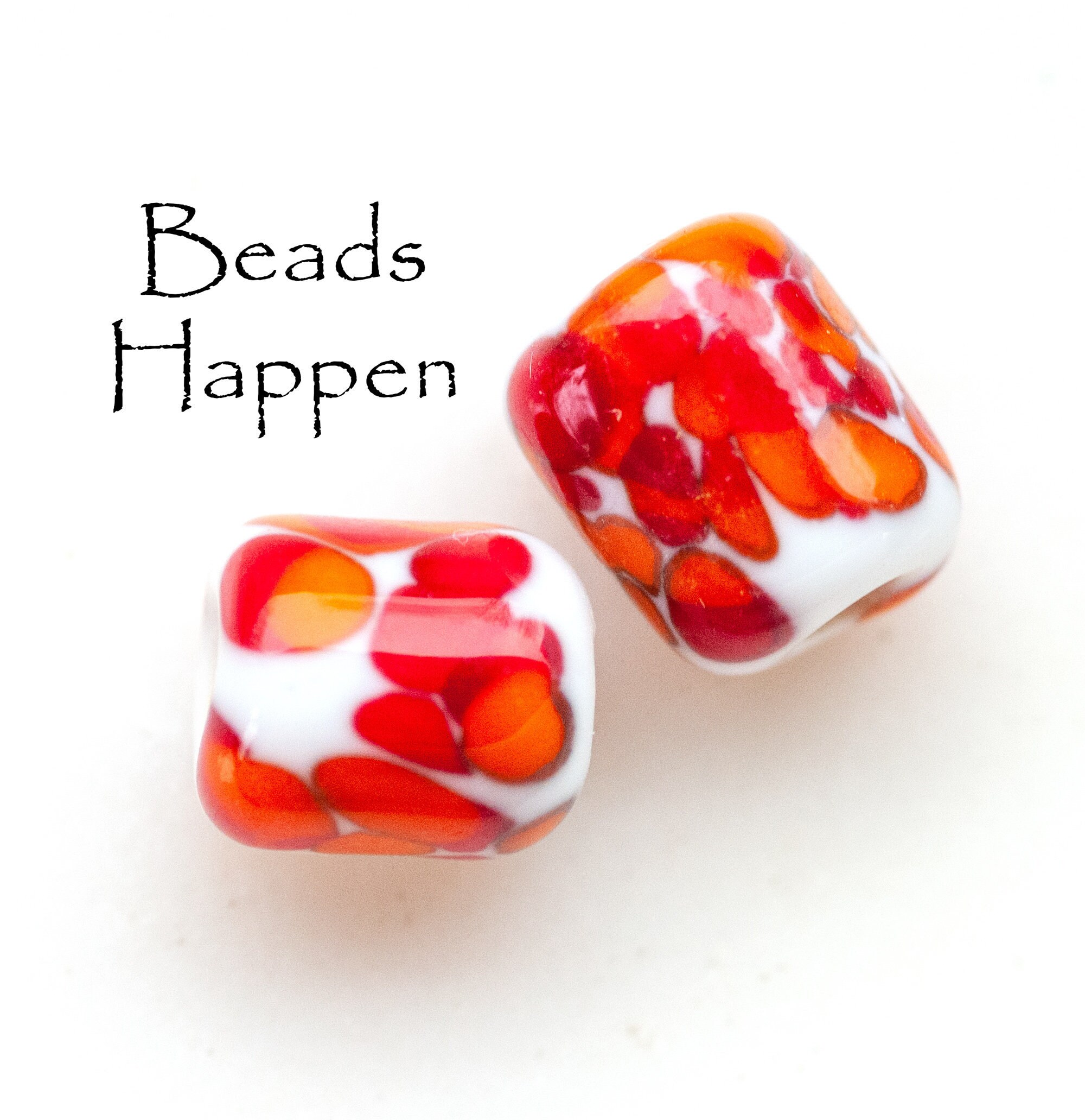 Vintage 14x11mm Glass Tube Beads 1960s Japan Retro Chalk Etsy