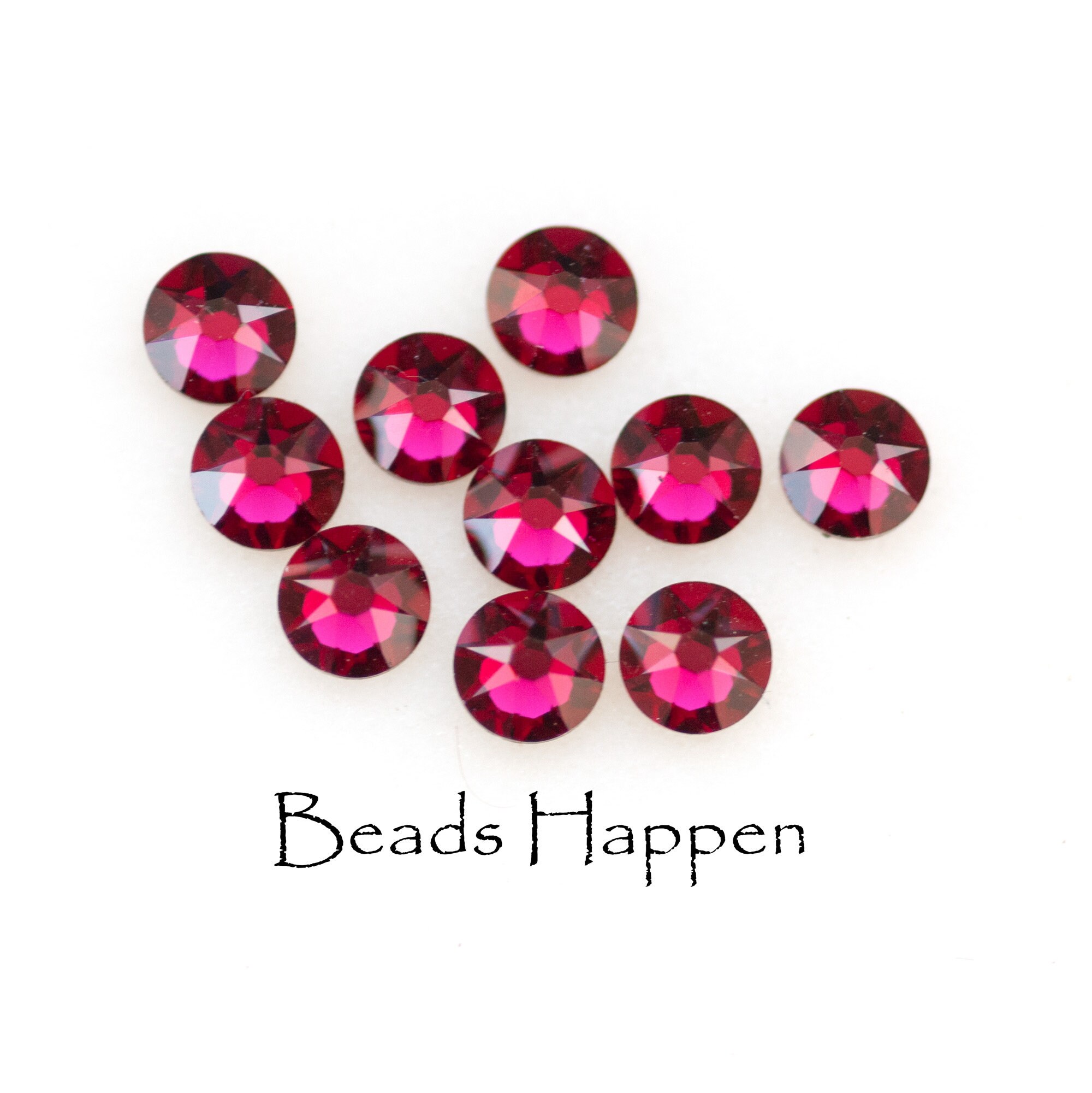 SWAROVSKI 20ss Ruby Flat Back Crystal Chatons, 20ss Chaton, Red Ruby ...