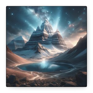 Kailash Mountain Canvas Print: Landscape Wall Art, Modern Home Decor