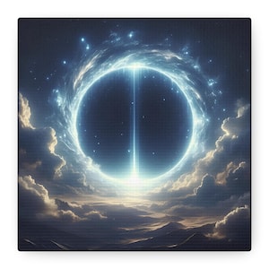 Celestial Canvas Wall Art: Cosmic Space Decor, Ready to Hang