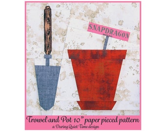 Trowel and Pot Paper Pieced Pattern