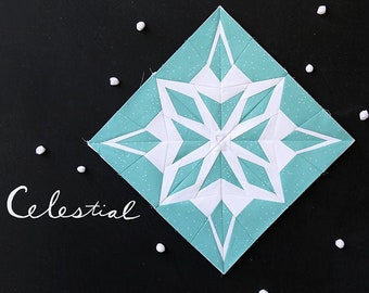 Celestial Paper Pieced Snowflake Pattern