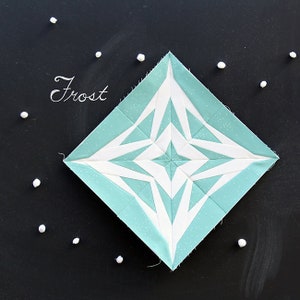 Frost Paper Pieced Snowflake Pattern