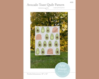 Avocado Toast Quilt Anleitung --PDF