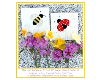 Bienen- und Marienkäfer-Papiermuster