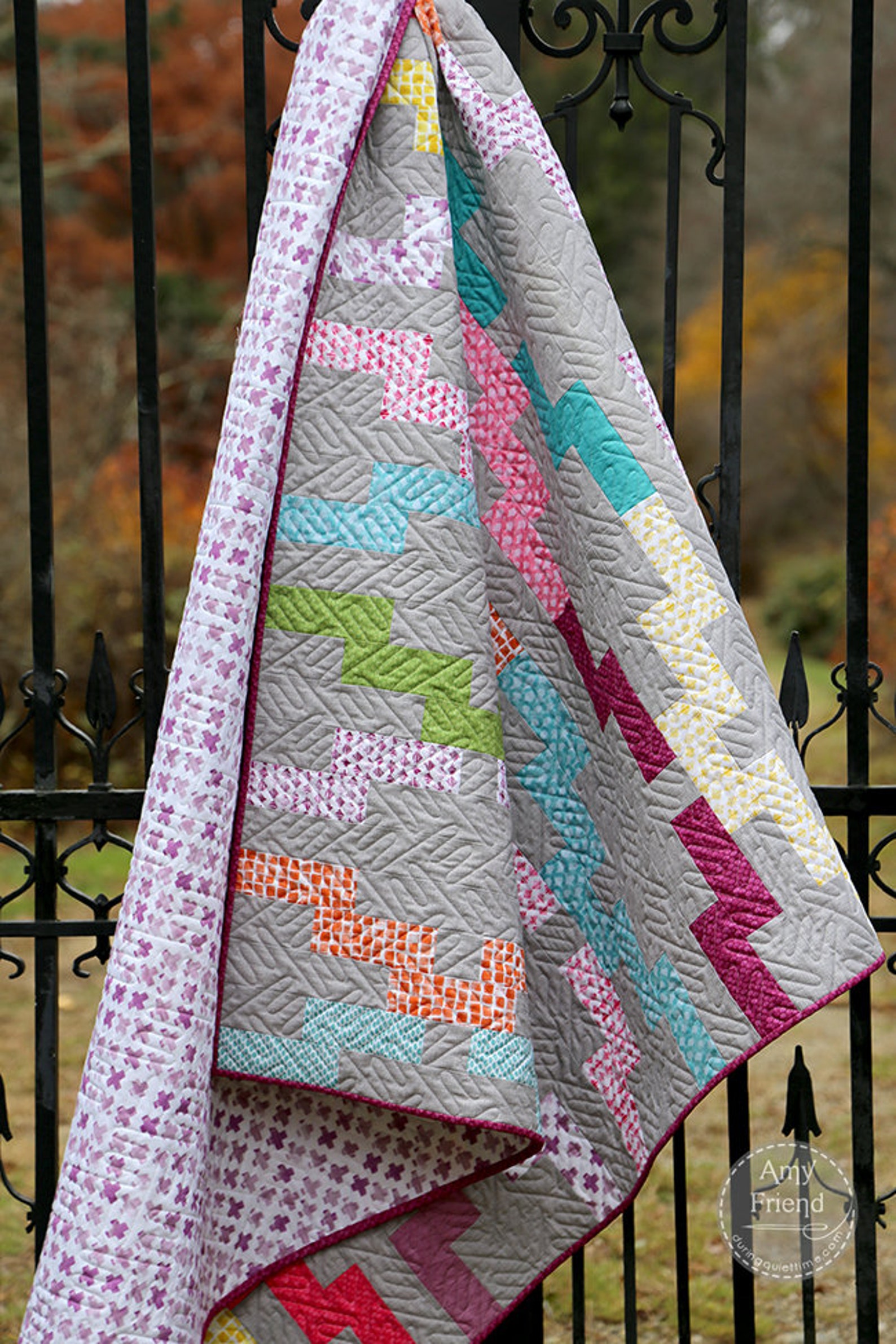 Interlock Quilt Pattern --paper - Etsy
