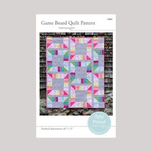 Game Board Quilt Pattern --PDF