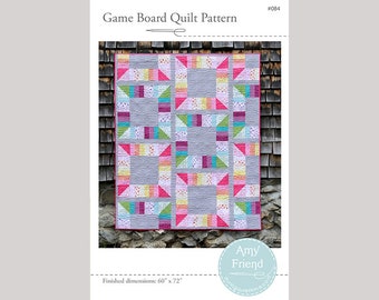 Game Board Quilt Pattern --PDF