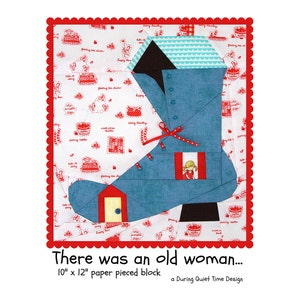 There was an old woman... Paper Pieced Pattern