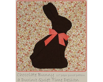Chocolate Bunny Paper Pieced Pattern