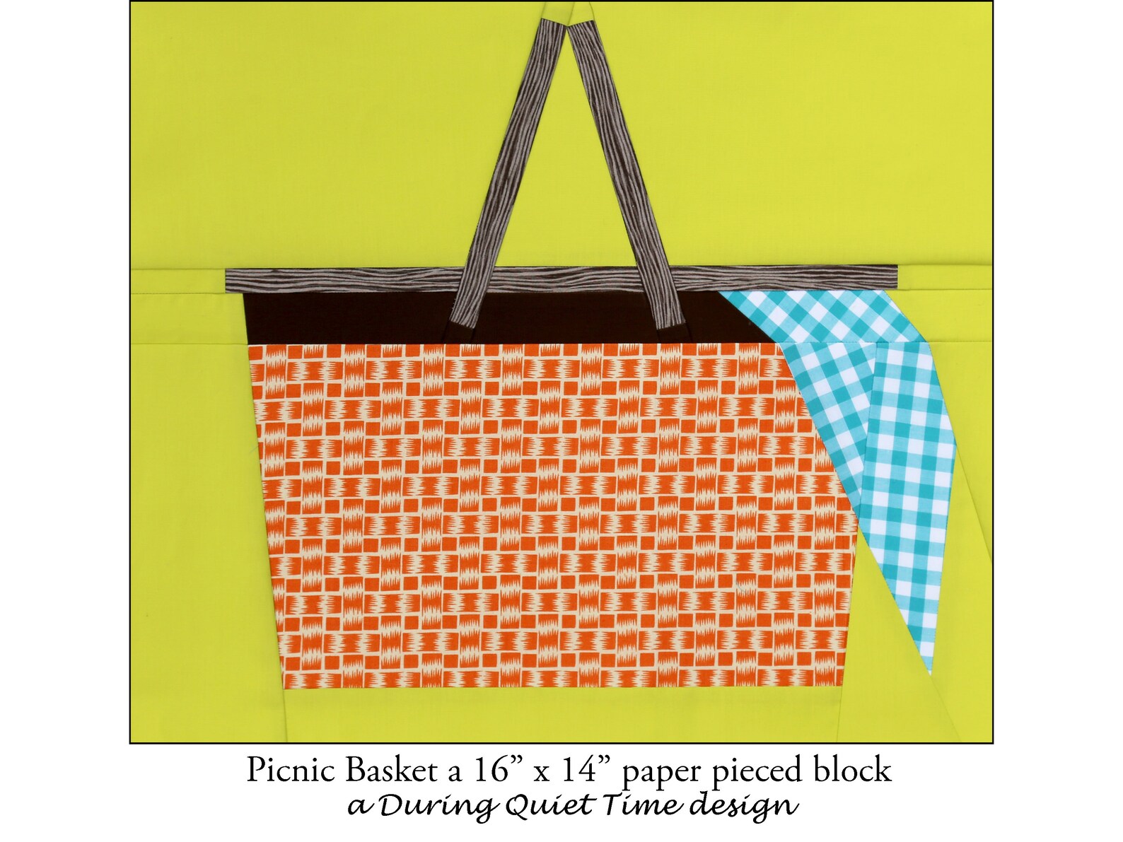 Picnic Basket Paper Pieced Pattern Etsy