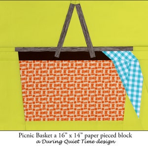 Picnic Basket Paper Pieced Pattern