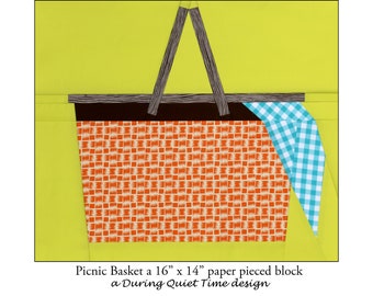 Picnic Basket Paper Pieced Pattern