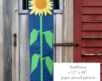 Sunflower Paper Pieced Pattern