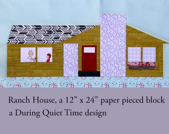 Ranch House Paper Pieced Pattern